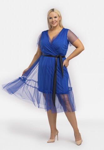 Karko Cocktail Dress 'Asia' in Blue: front