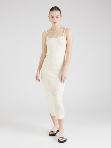 florence by mills exclusive for ABOUT YOU Knit dress 'Flower Market' in White: front