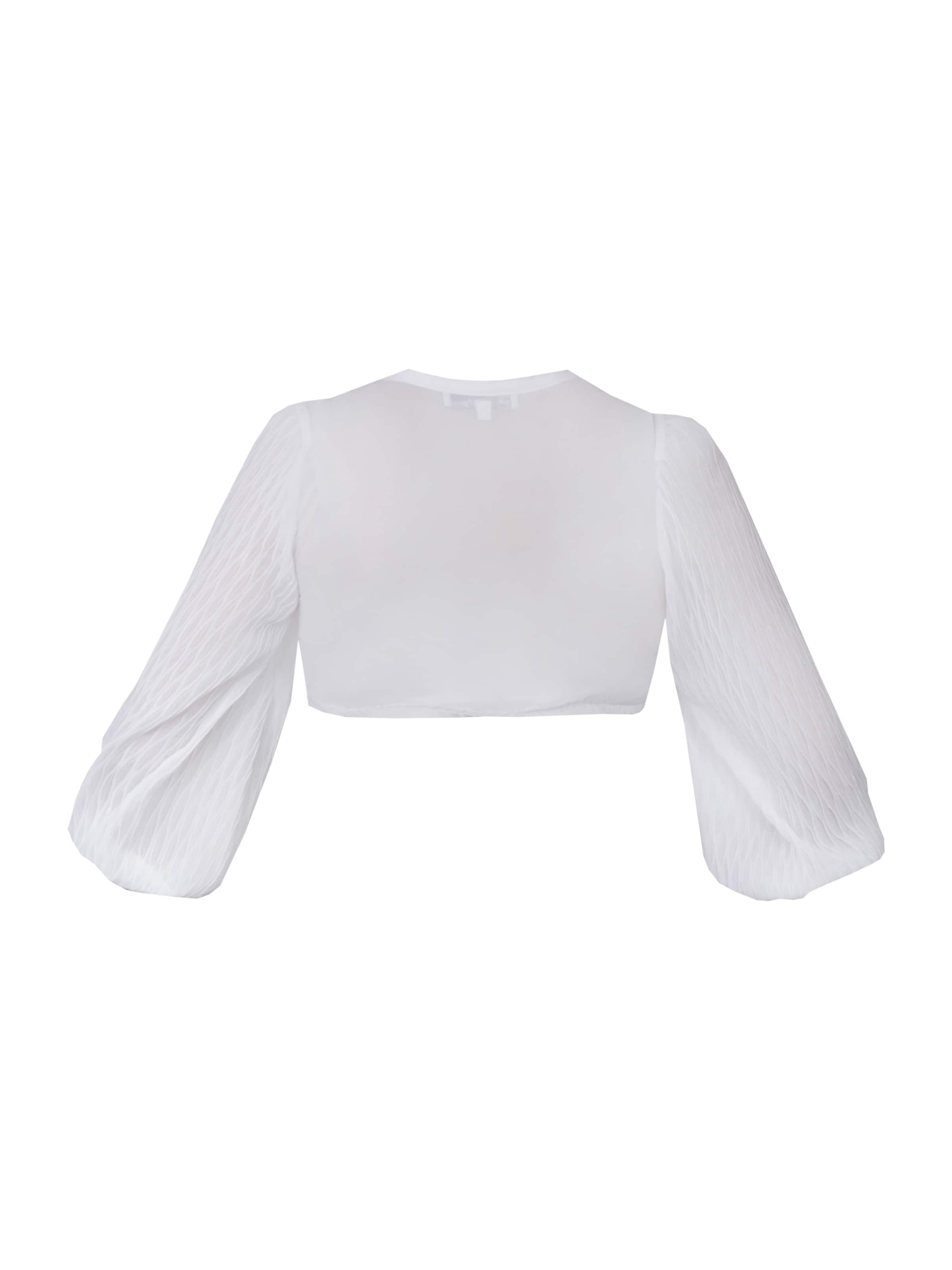 MARJO Népviseleti blúz 'Nandlstradt' - fehér