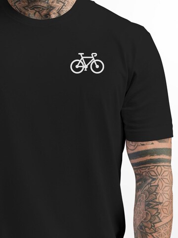 Neverless Shirt 'Fahrrad' in Black