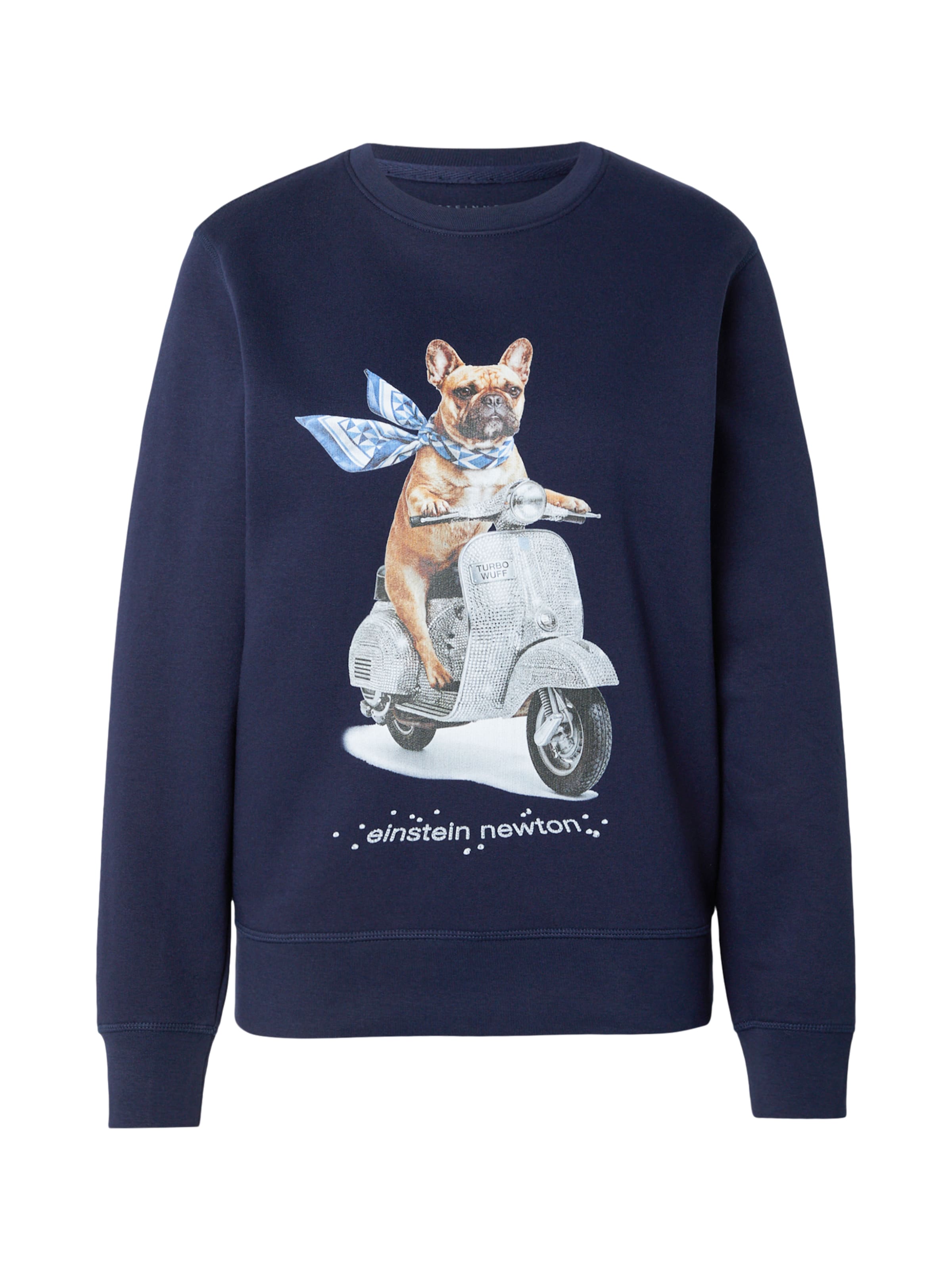 EINSTEIN & NEWTON Свитшот 'Turbo Wuff Madison' в Синий: спереди