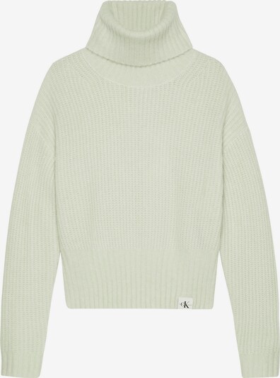 Calvin Klein Jeans Trui in de kleur Lichtgroen / Zwart / Wit, Productweergave