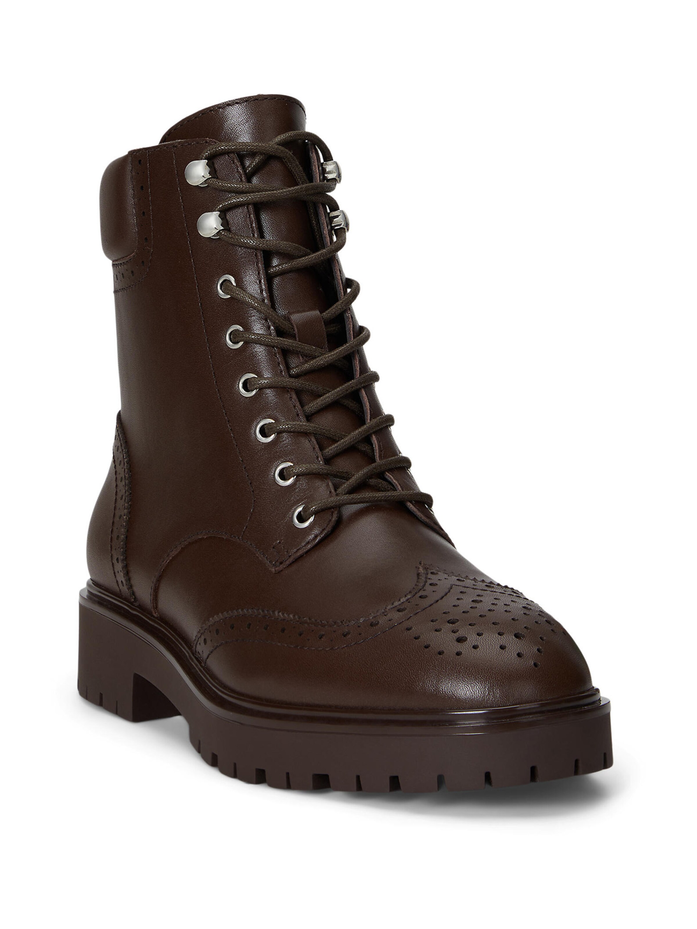 ruda Lauren Ralph Lauren Suvarstomieji kulkšnis dengiantys batai 'ALYSN'