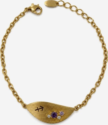 Bracelet 'Sagittarius | Boogschutter Zodiac' Sally Jane Jewelry en or : devant