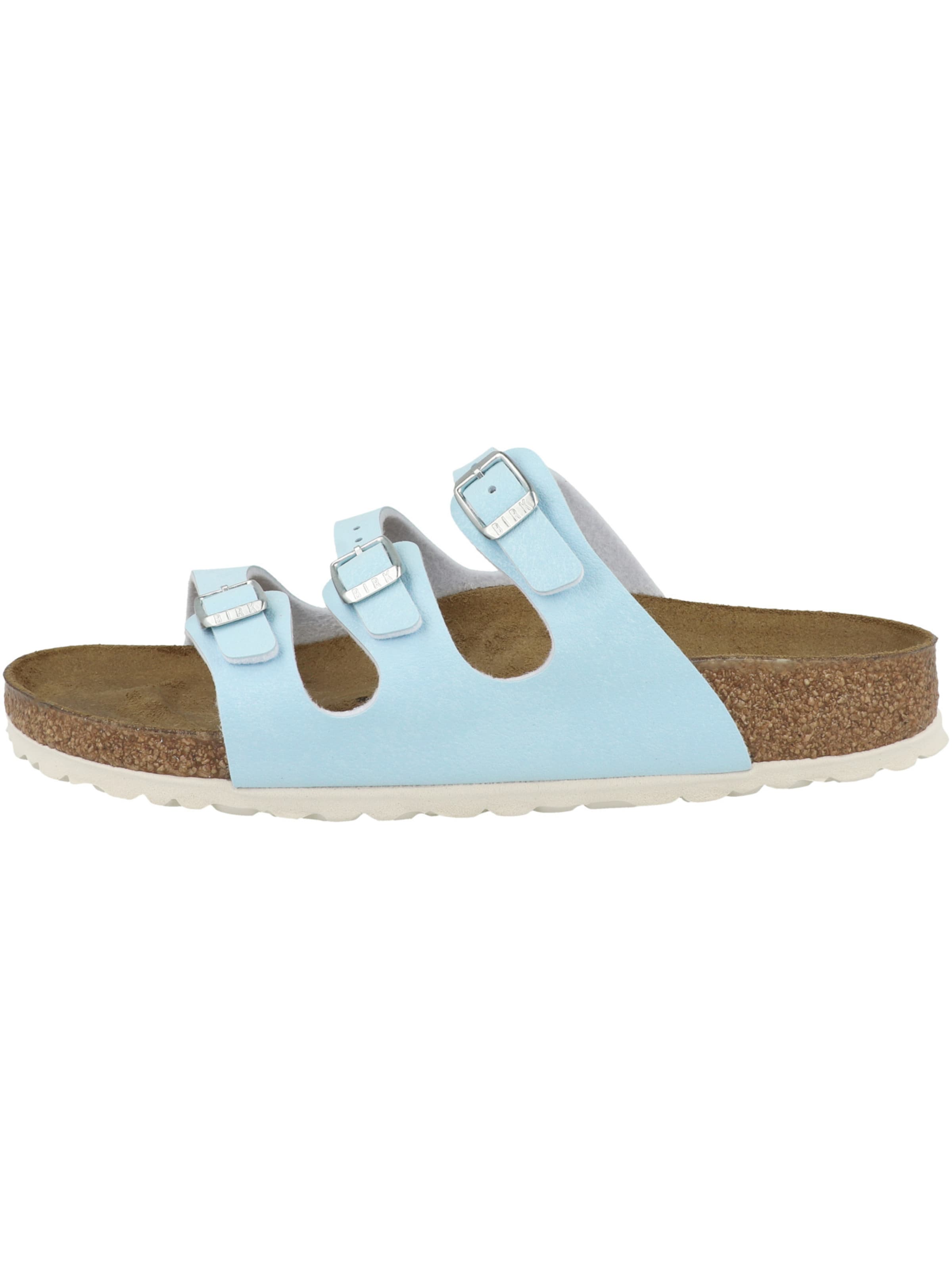 BIRKENSTOCK Mule ' Florida Birko ' in Blue: front