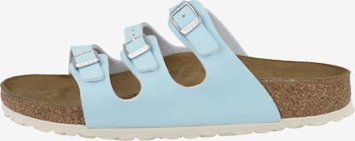 BIRKENSTOCK Pantolette ' Florida Birko ' in hellblau / braun, Produktansicht