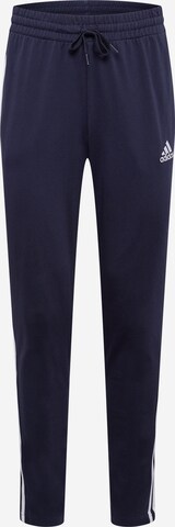 Effilé Pantalon de sport 'Essentials' ADIDAS SPORTSWEAR en bleu : devant