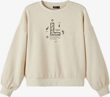 NAME IT Sweatshirt in Beige: front