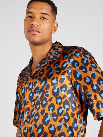 Studio Seidensticker Regular fit Button Up Shirt in Orange