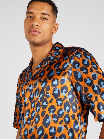 Studio Seidensticker Regular fit Button Up Shirt in Orange