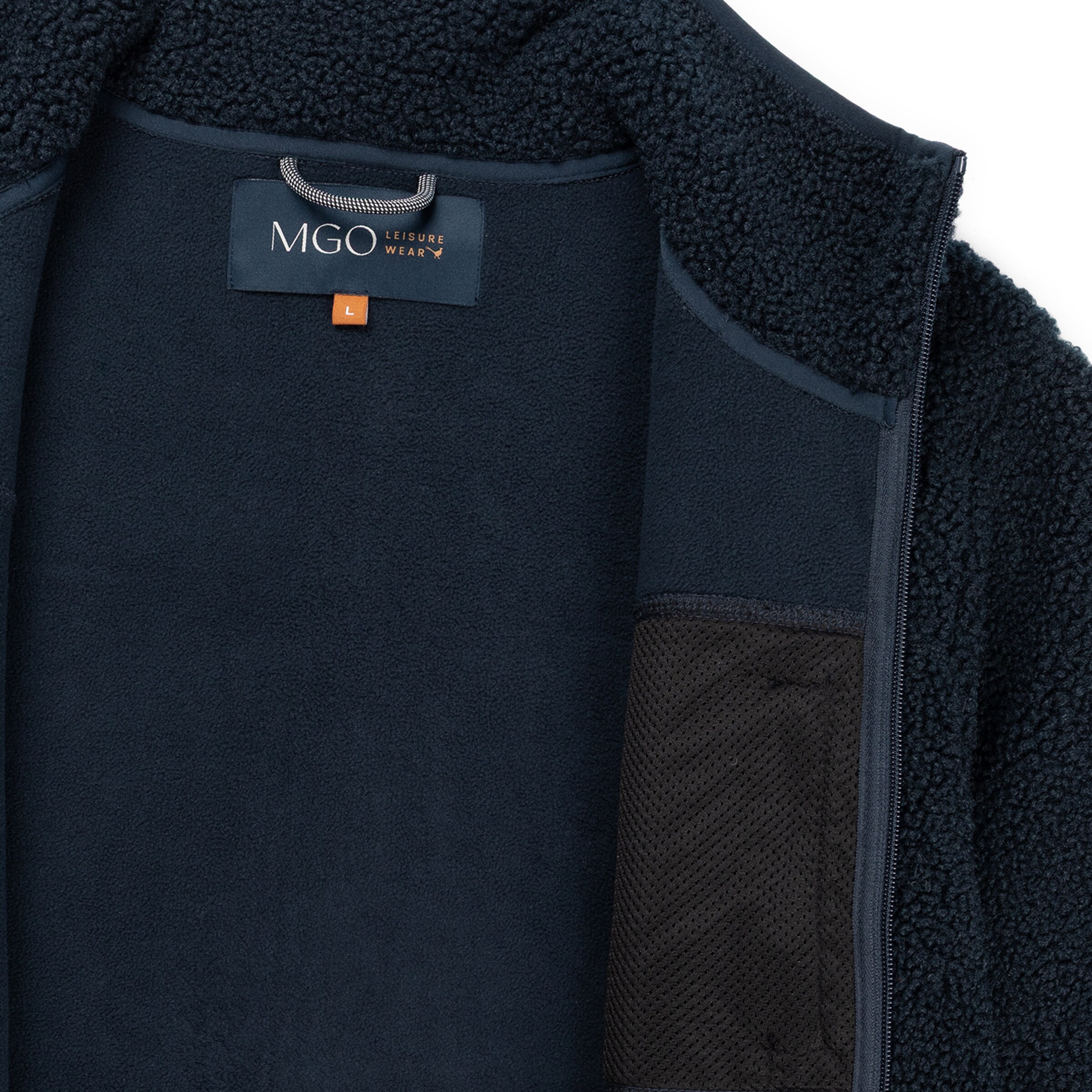 MGO Fleece jas in Blauw
