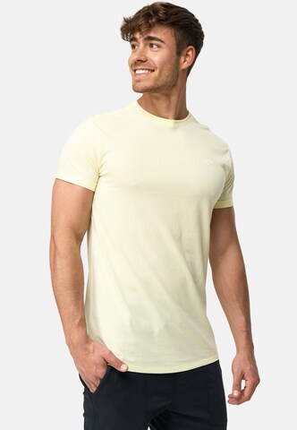 INDICODE JEANS Shirt ' Kloge ' in Geel: voorkant