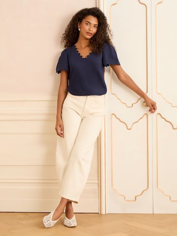 Maglietta di love & roses in blu