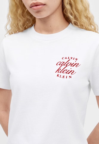 Calvin Klein Jeans Тениска 'CLASSIC' в бяло: отпред
