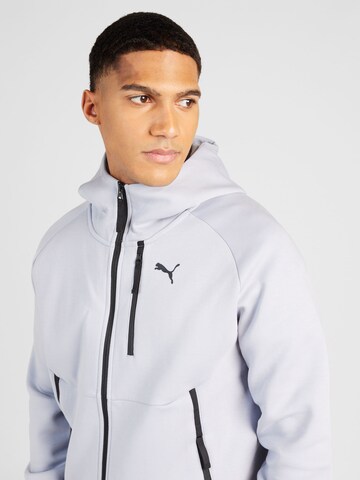 PUMA Zip-Up Hoodie 'PUMATECH' in Grey