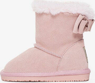 Bottes de neige Gooce en rose : devant