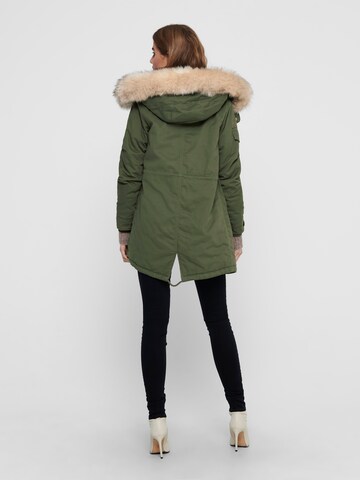 Parka mi-saison 'May Life' ONLY en vert