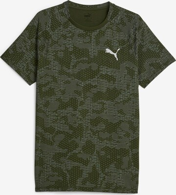 PUMA Funkční tričko 'EVOSTRIPE' – zelená: přední strana
