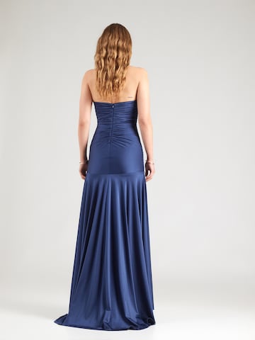 mascara Evening Dress in Blue