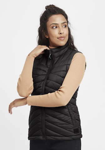 Oxmo Bodywarmer 'Telppa' in Zwart: voorkant