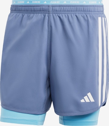 ADIDAS PERFORMANCE Regular Sports trousers 'Own the Run' in Blue: front