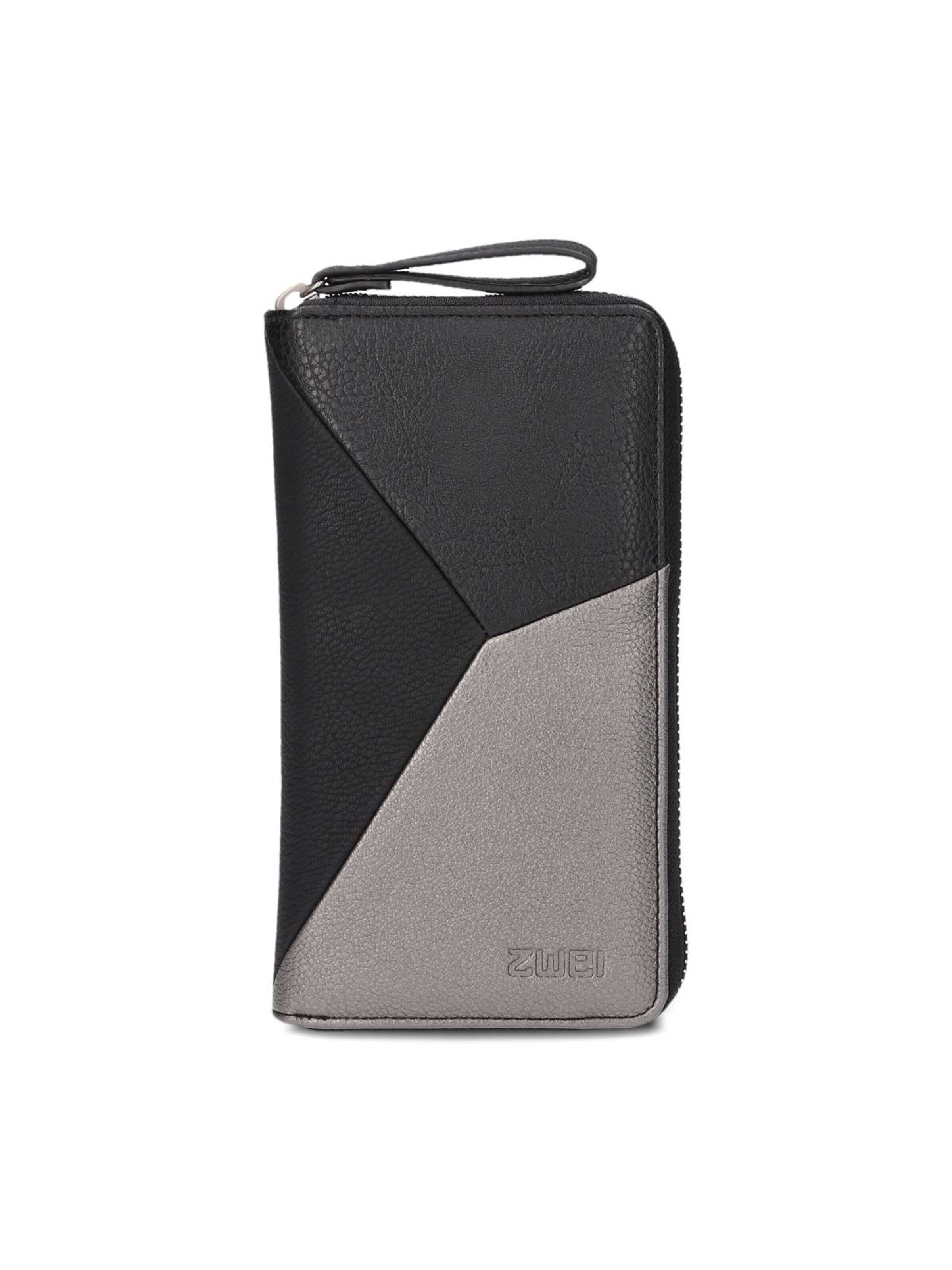 ZWEI Wallet 'JANA J2' in Black: front