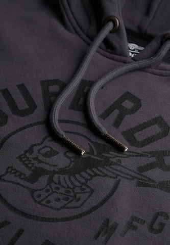 Sweat-shirt 'Black' Superdry en gris