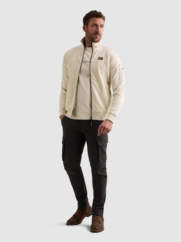 PME Legend Between-season jacket 'Sweatshirt with jacquard pattern and flight pocket' in White