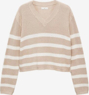 MANGO TEEN Sweater 'Tolouse' in Beige: front