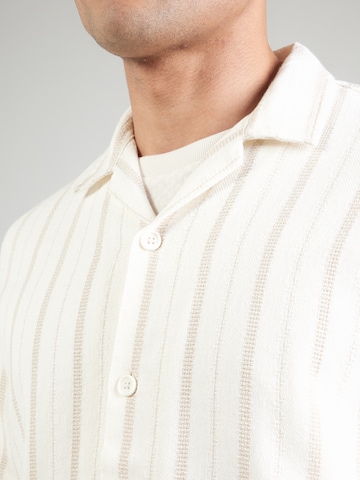 QS Comfort Fit Košeľa - Béžová