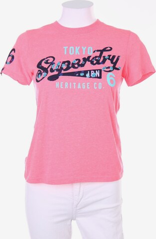 Superdry Shirt XXS in Pink: predná strana