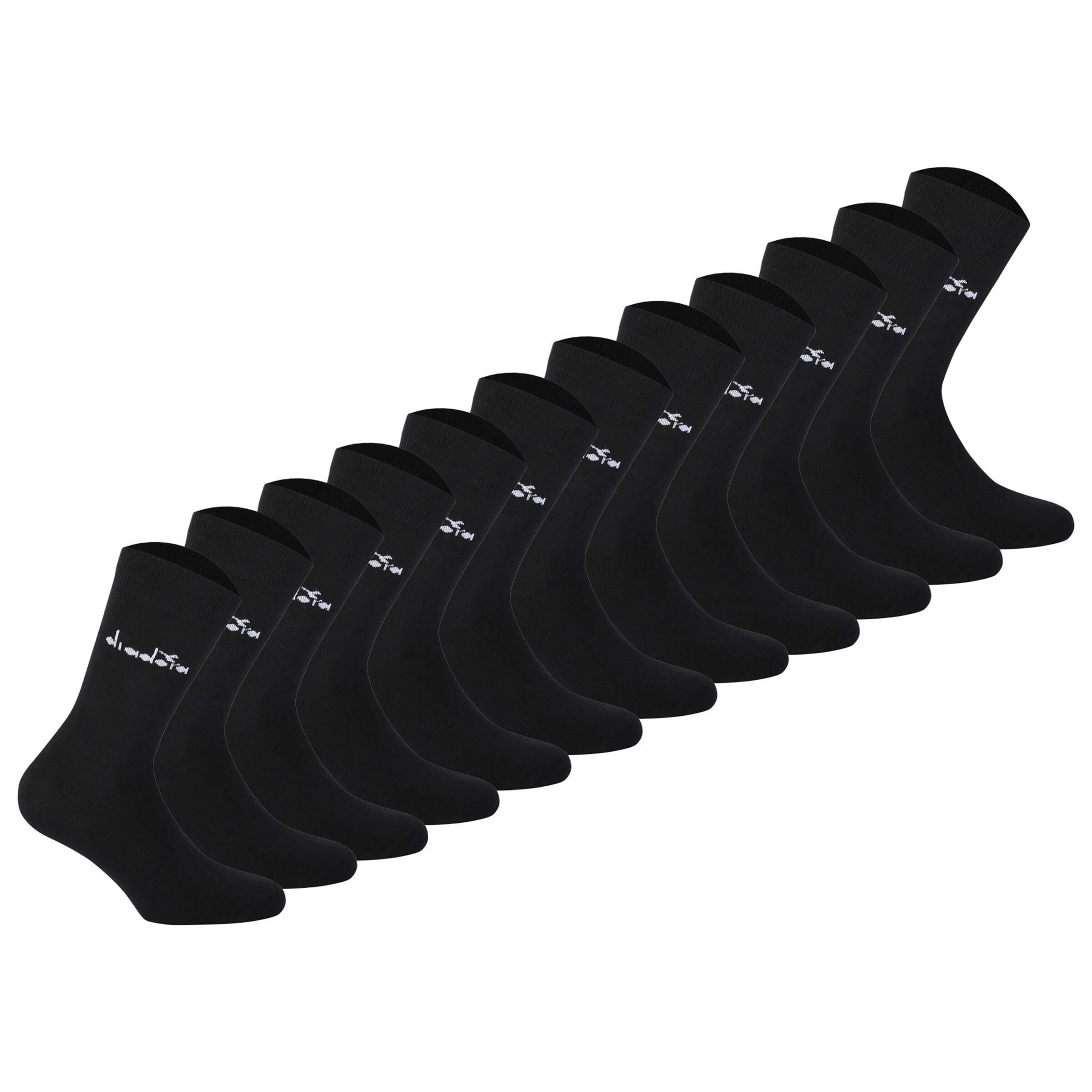 Diadora - Calcetines deportivos en negro: frente