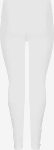 Coupe slim Leggings 'Luna' Pont Neuf en blanc