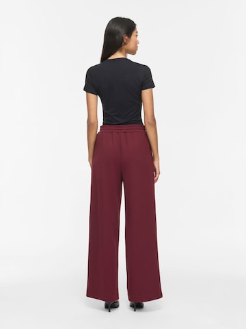 VILA Wide leg Broek 'VIClua' in Rood