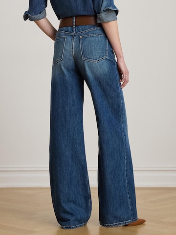 Wide leg Jeans 'HIRS' di Lauren Ralph Lauren in blu