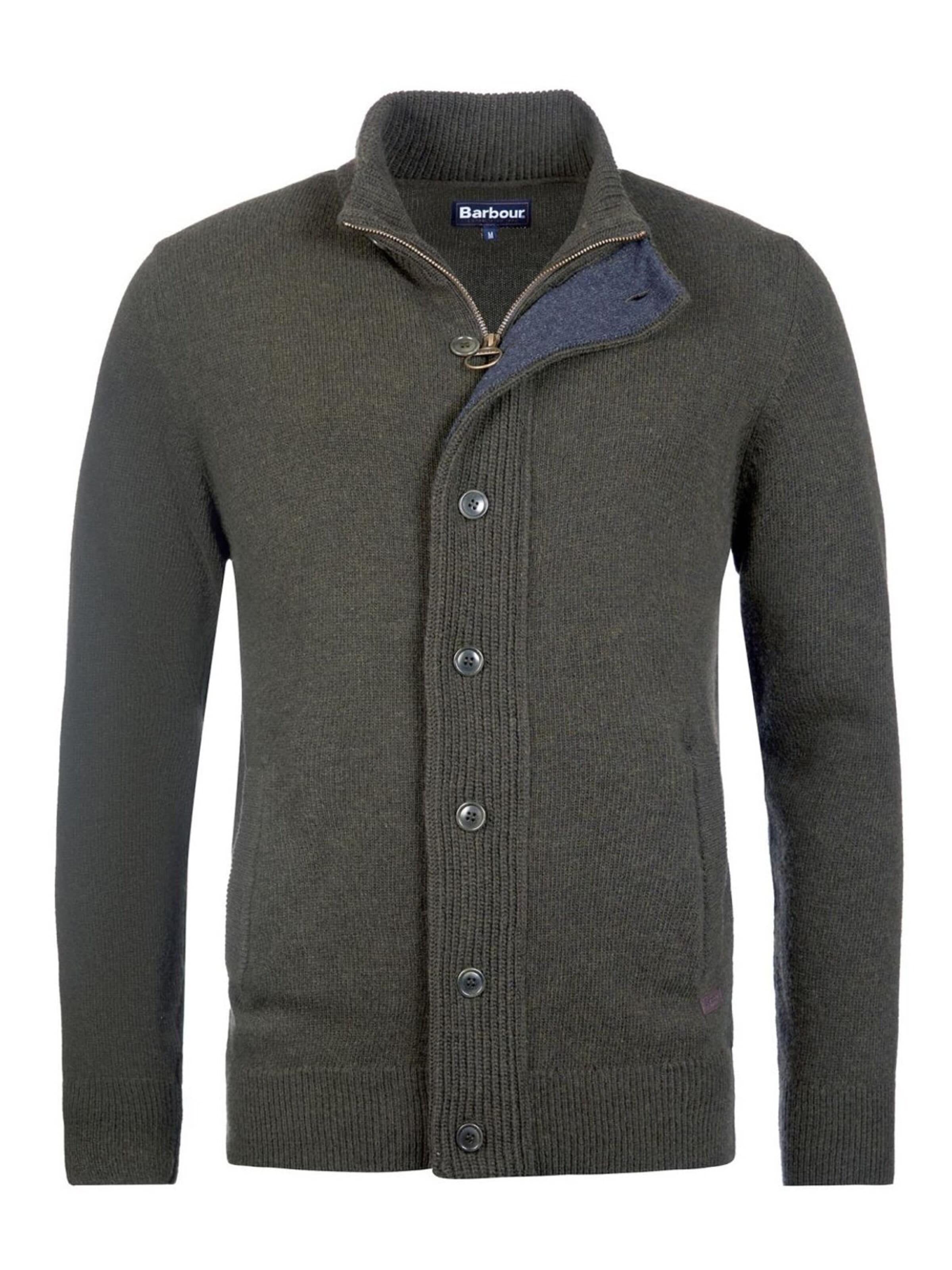 Vestes en maille Barbour en vert : devant