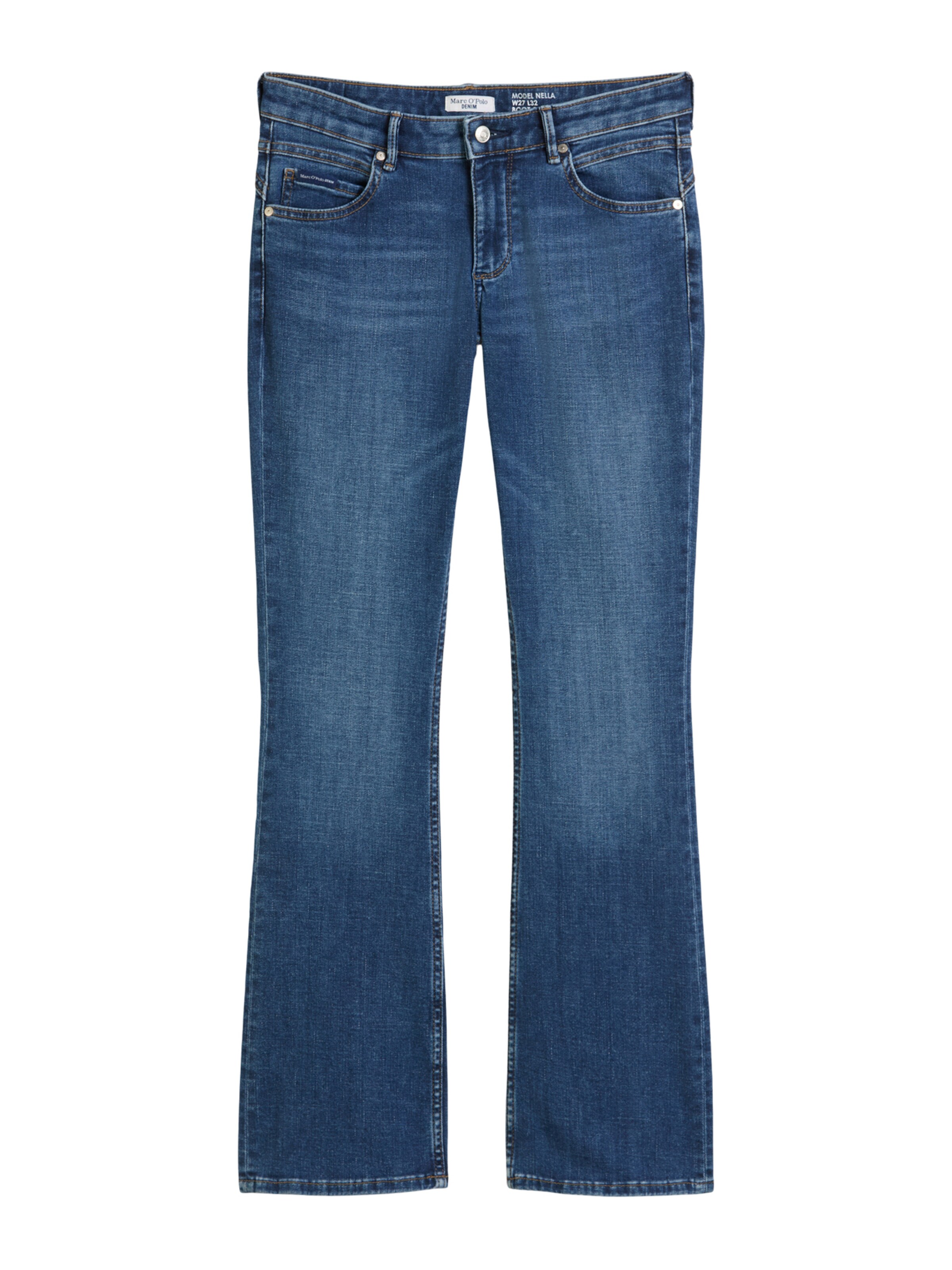 Marc O'Polo DENIM Bootcut Jeans 'Nella' i blå: forside