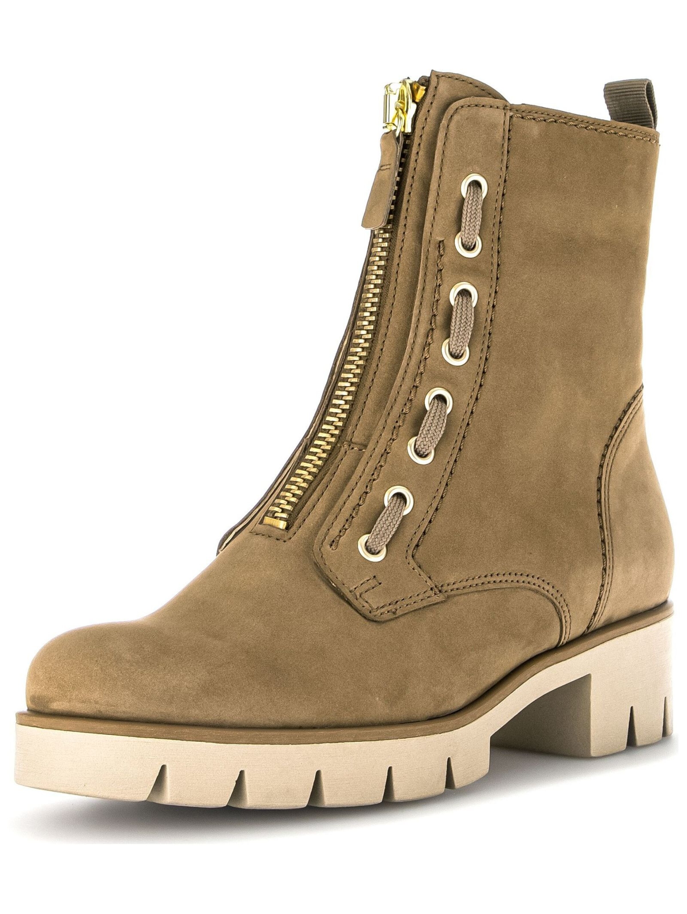 GABOR Lace-up bootie in Brown: front