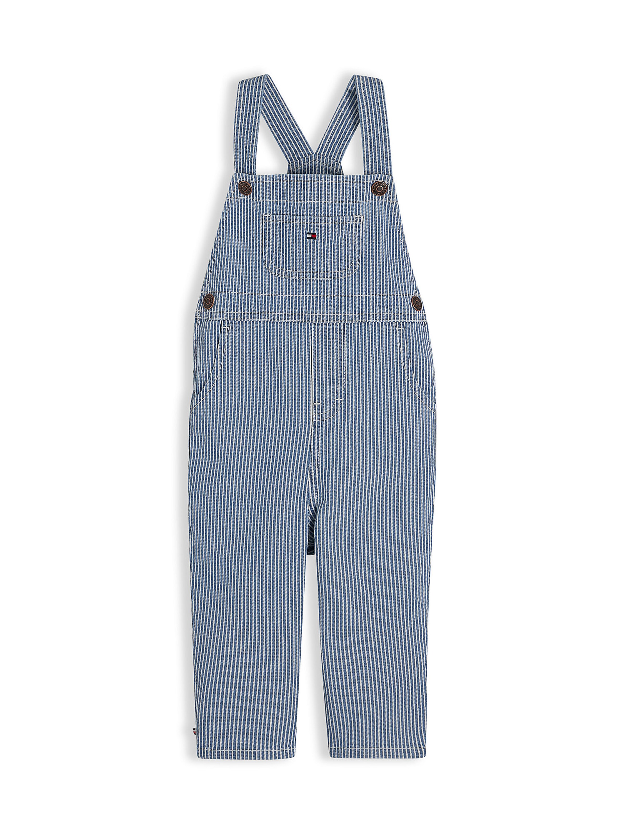 TOMMY HILFIGER Regular Latzhose in Blau: Vorderseite