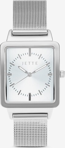 JETTE Analog Watch in Silver: front