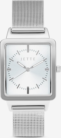 JETTE Uhr in Silber: predná strana