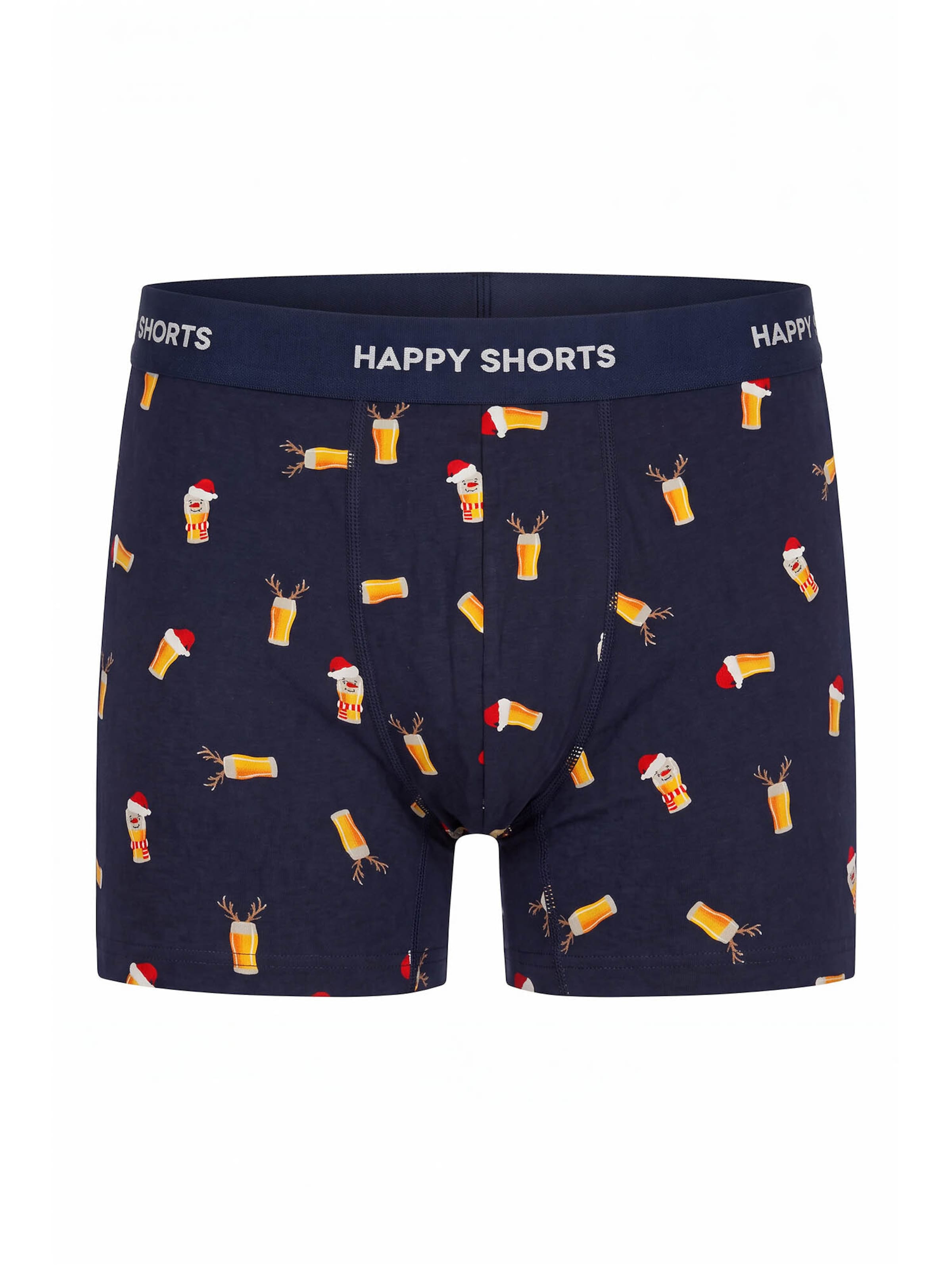 Boxers ' Jersey X-Mas ' Happy Shorts en bleu