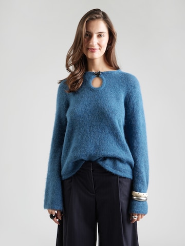 SELECTED Пуловер 'SLFLULU' в синьо: отпред