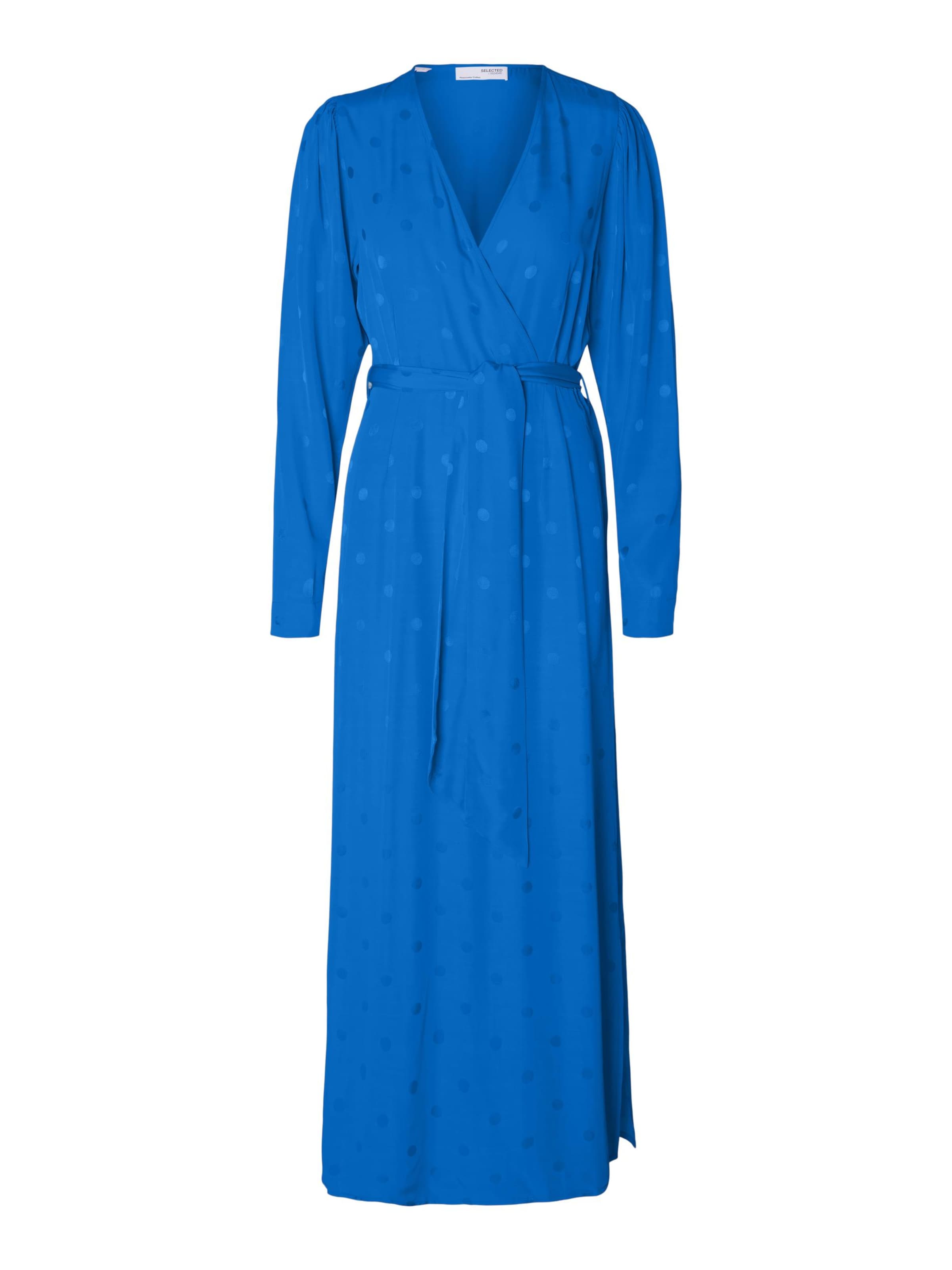 SELECTED Dress 'Ludwika' in Blue: front