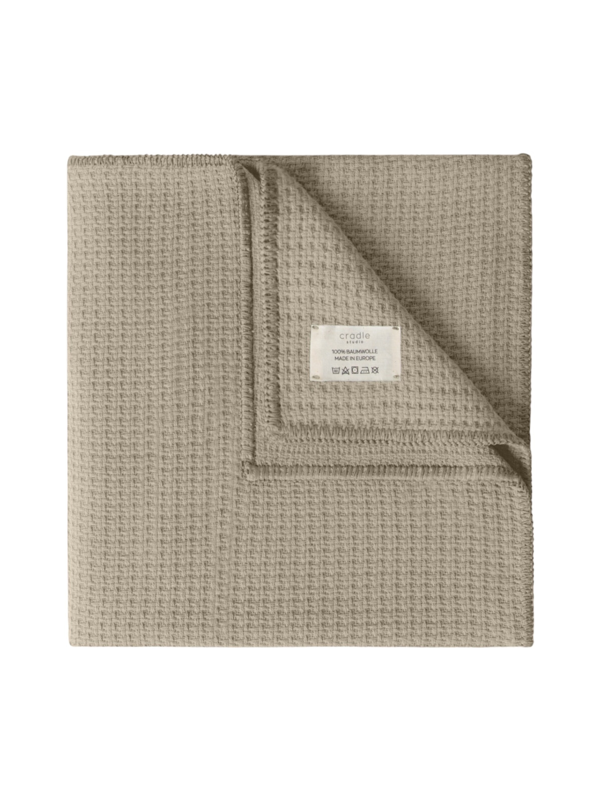 Cradle Studio Blankets in Beige: front