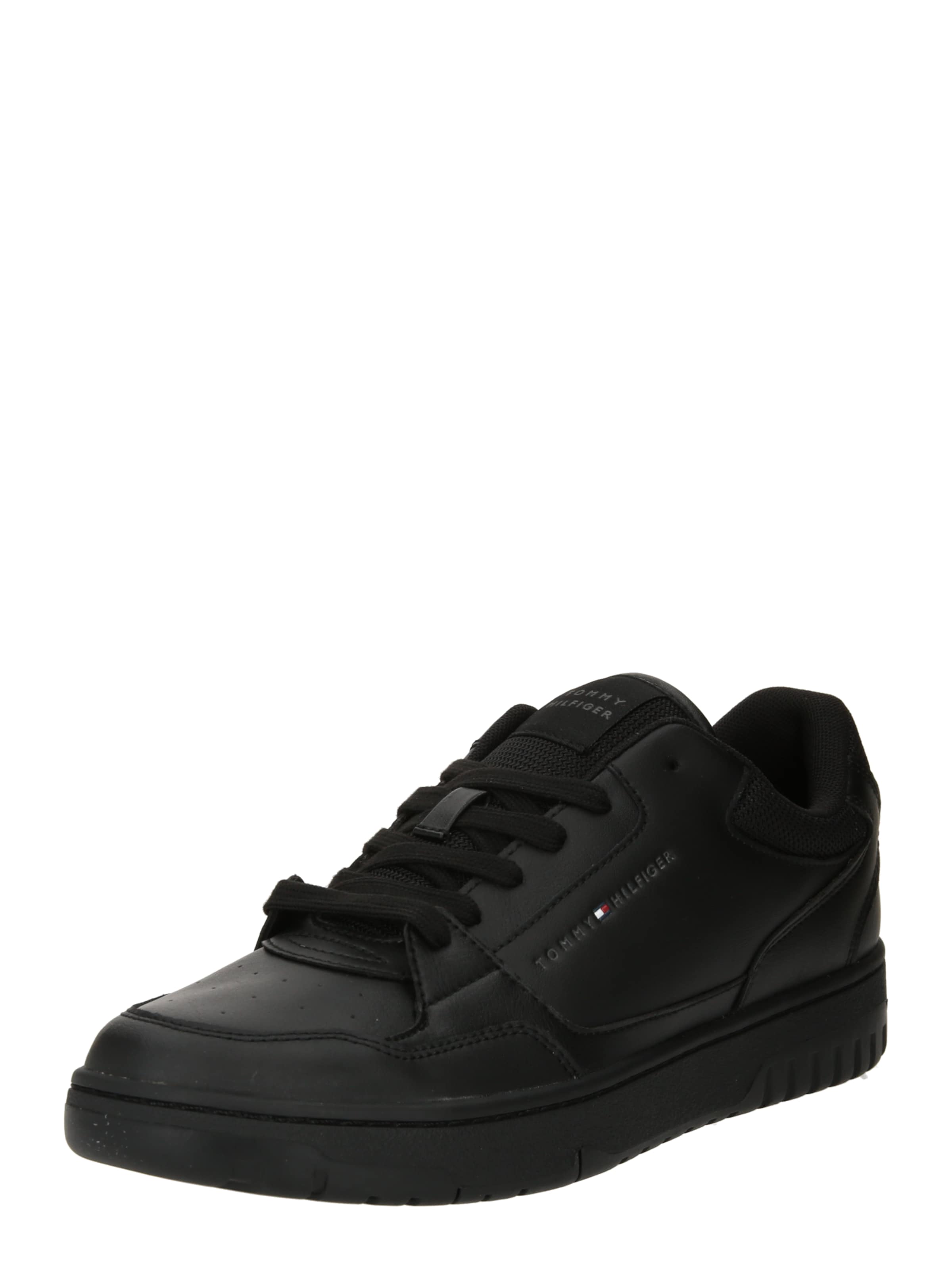 Baskets basses TOMMY HILFIGER en noir : devant