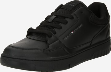 Sneaker low de la TOMMY HILFIGER pe negru: față