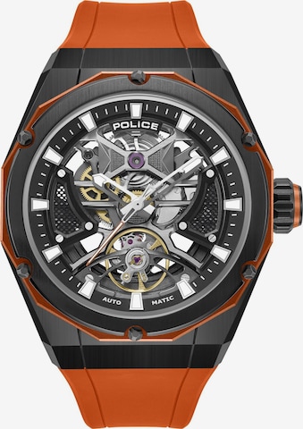 POLICE Analog Watch 'Dayton' in Orange: front