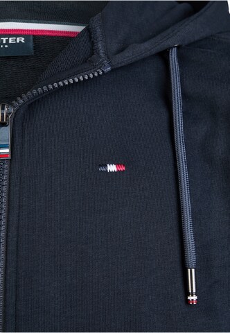 HECHTER PARIS Sweatvest 'ZIP JACKET' in Blauw