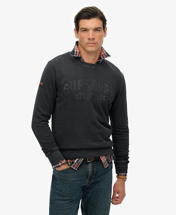 Sweat-shirt Superdry en noir : devant
